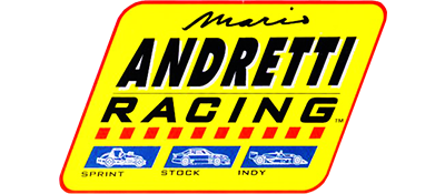 Mario Andretti Racing logo for Sega Genesis